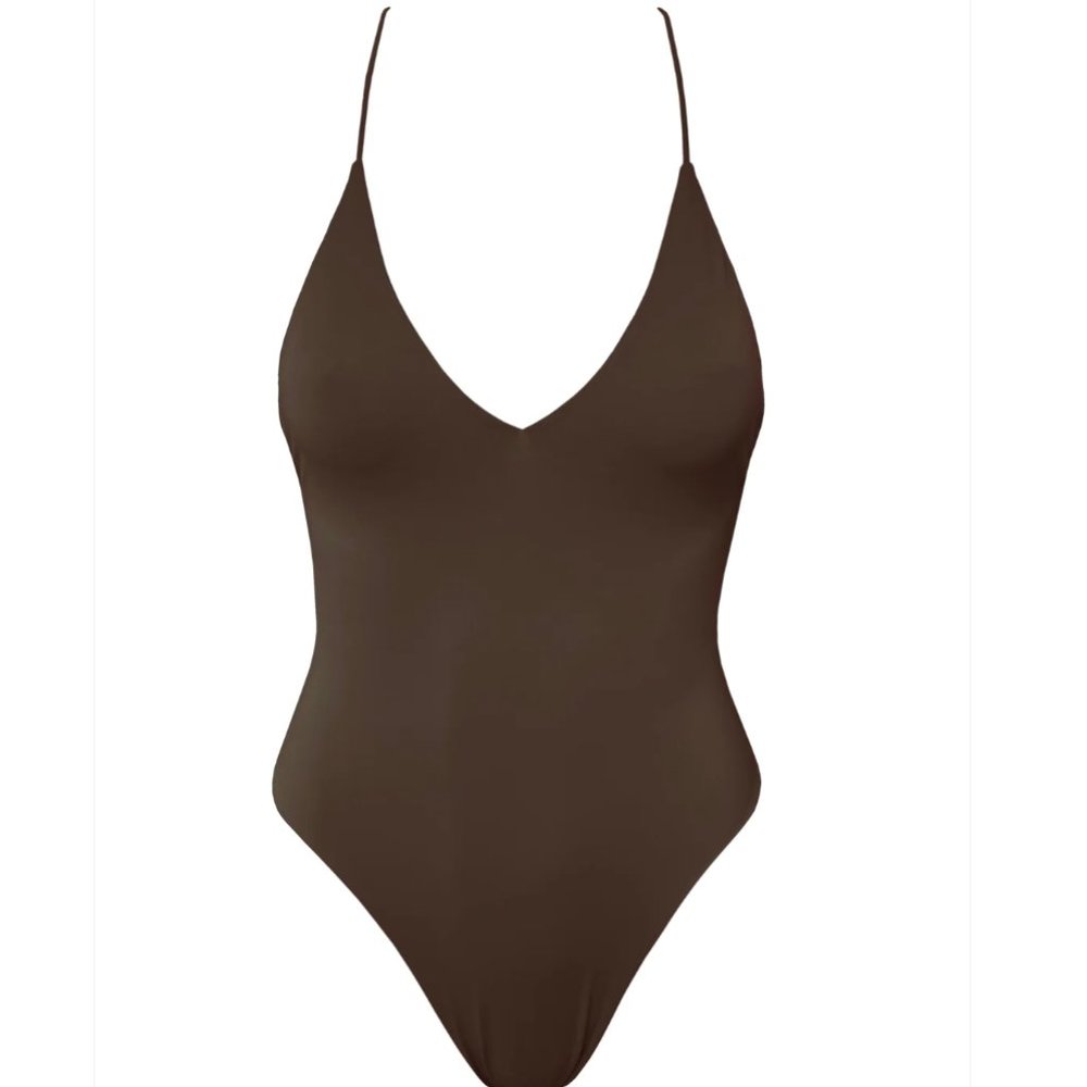 NWT - SLATE SWIMWEAR - KNOX ONE PIECE - ESPRESSO- SZ SMALL